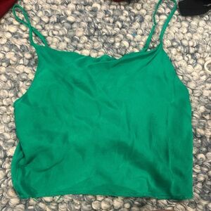 Zara Vibrant Green Camisole Top